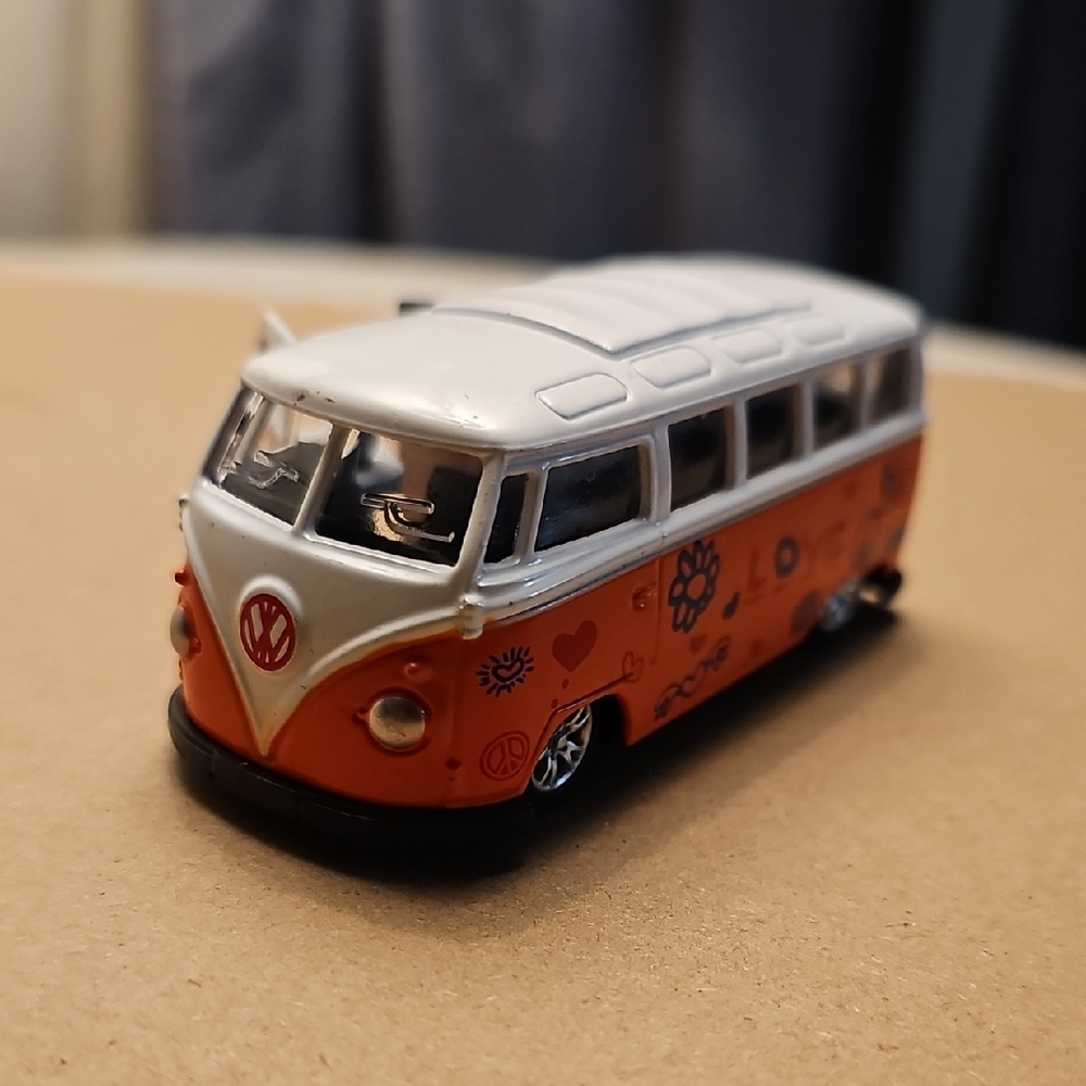 Collectable VW Orange and White Toy Van